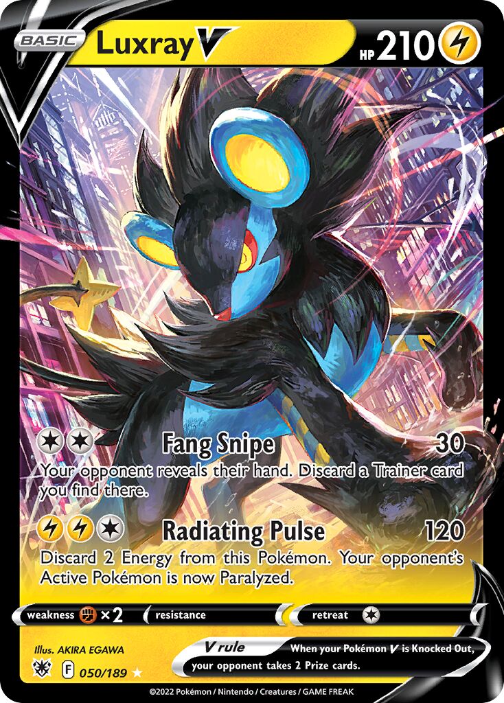 Luxray V 050/246 — Astral Radiance (English Pokémon TCG card)