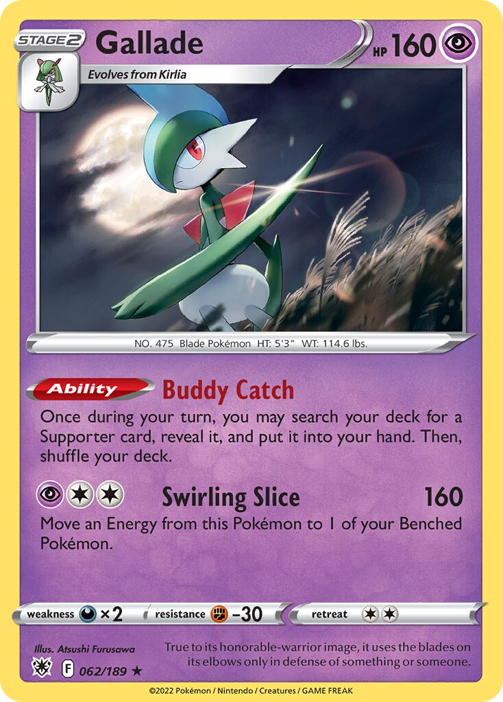 Gallade 062/246 — Astral Radiance (English Pokémon TCG card)