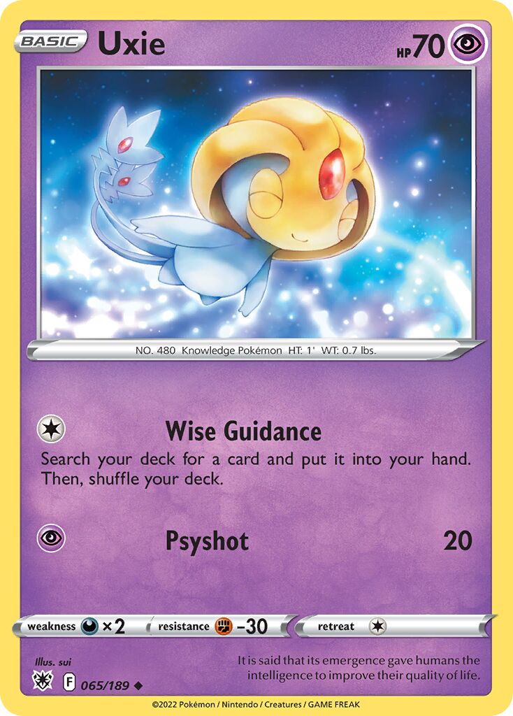 Uxie 065/246 — Astral Radiance (English Pokémon TCG card)