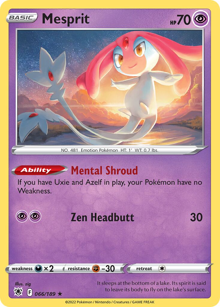 Mesprit 066/246 — Astral Radiance (English Pokémon TCG card)