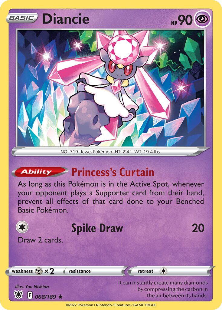 Diancie 068/246 — Astral Radiance (English Pokémon TCG card)