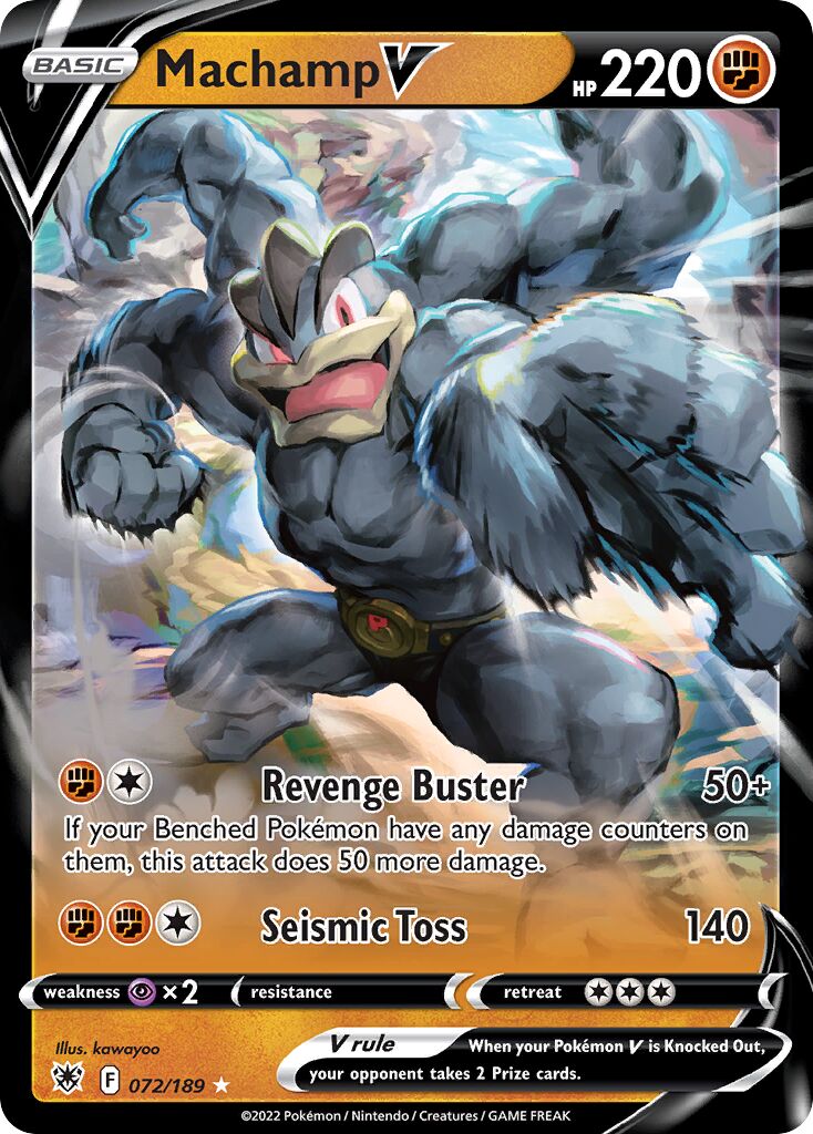 Machamp V 072/246 — Astral Radiance (English Pokémon TCG card)