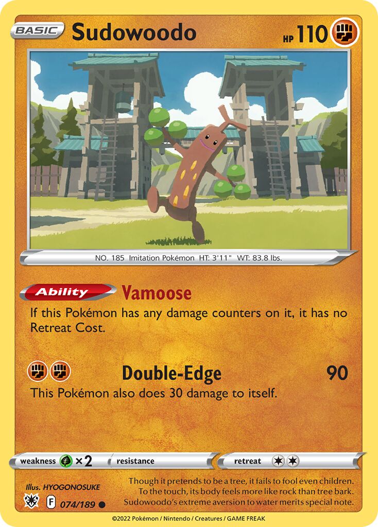 Sudowoodo 074/246 — Astral Radiance (English Pokémon TCG card)