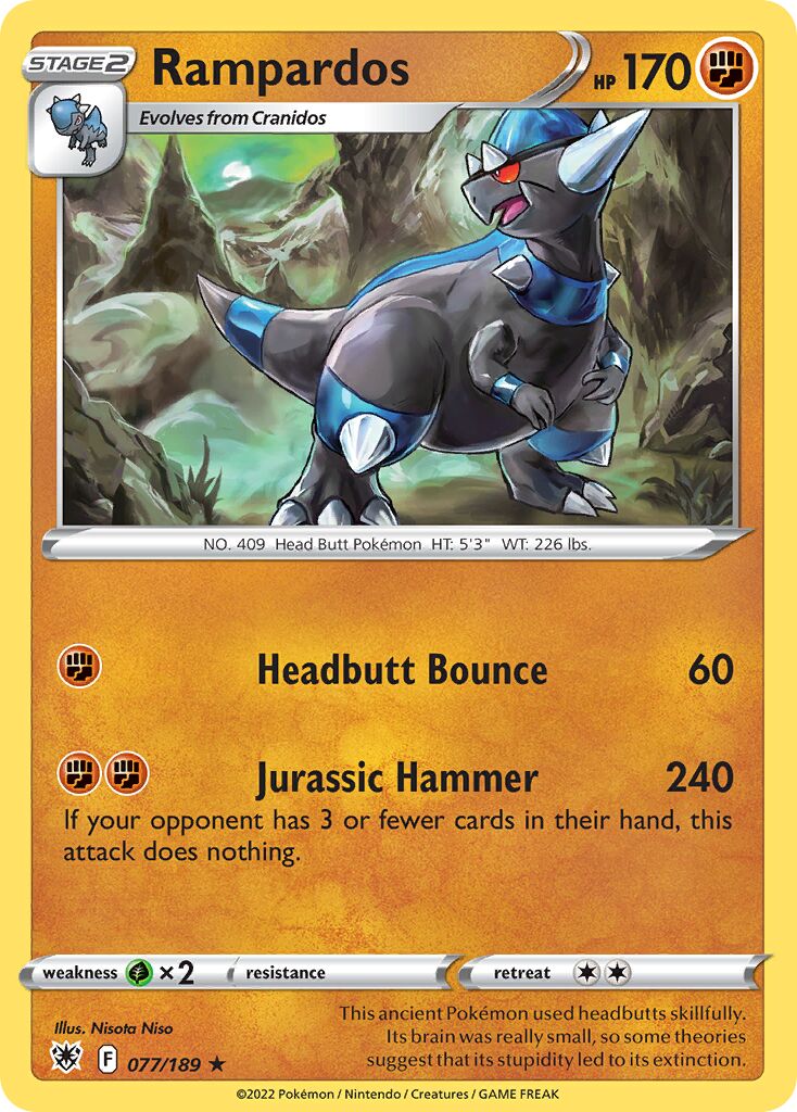 Rampardos 077/246 — Astral Radiance (English Pokémon TCG card)