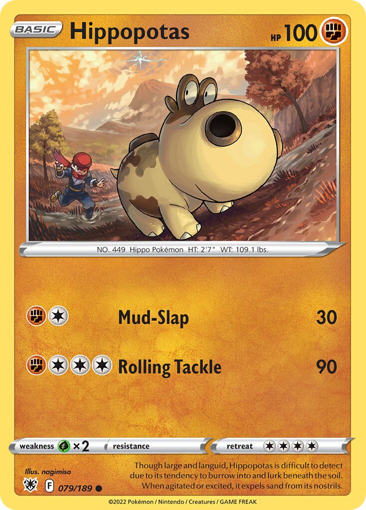Hippopotas 079/246 — Astral Radiance (English Pokémon TCG card)