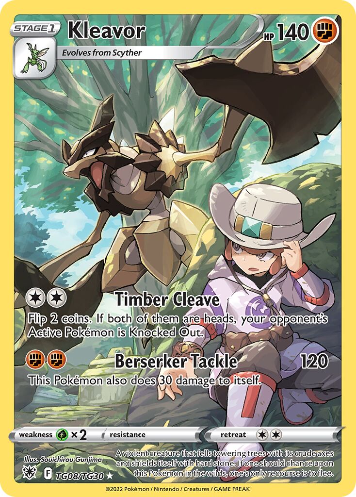 Kleavor TG08 — Astral Radiance (English Pokémon TCG card)