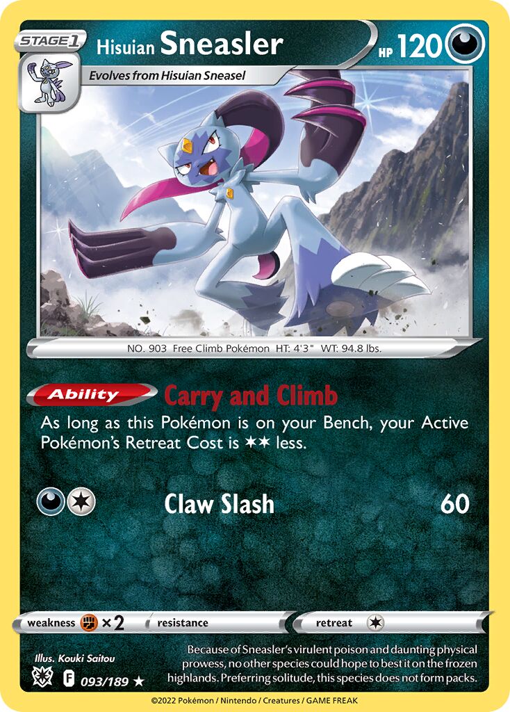 Hisuian Sneasler 093/246 — Astral Radiance (English Pokémon TCG card)