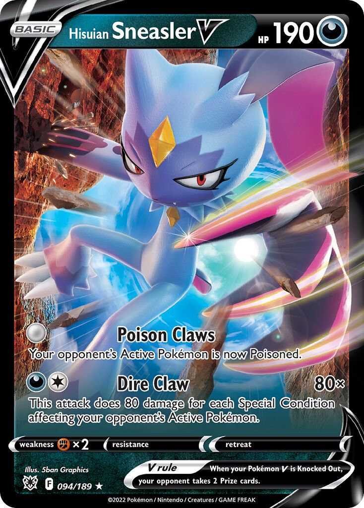 Hisuian Sneasler V 094/246 — Astral Radiance (English Pokémon TCG card)