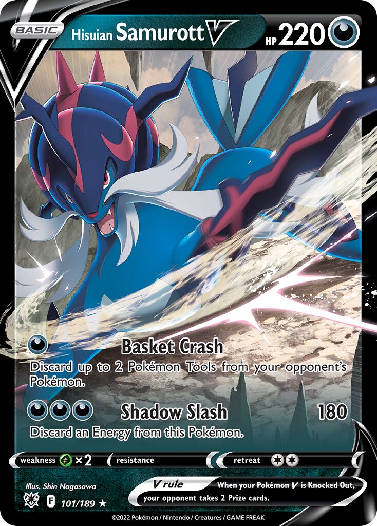 Hisuian Samurott V 101/246 — Astral Radiance (English Pokémon TCG card)