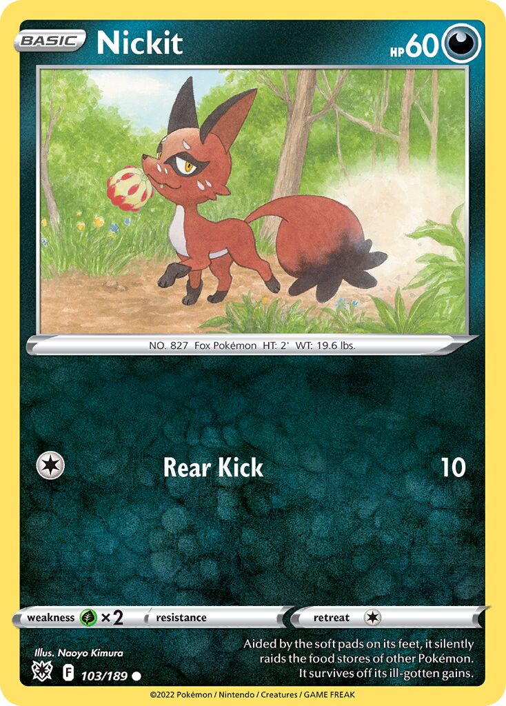 Nickit 103/246 — Astral Radiance (English Pokémon TCG card)