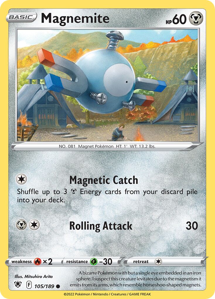 Magnemite 105/246 — Astral Radiance (English Pokémon TCG card)