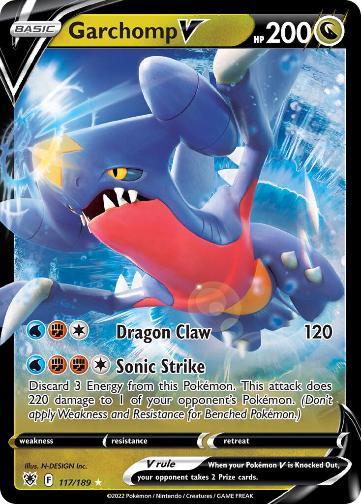 Garchomp V 117/246 — Astral Radiance (English Pokémon TCG card)