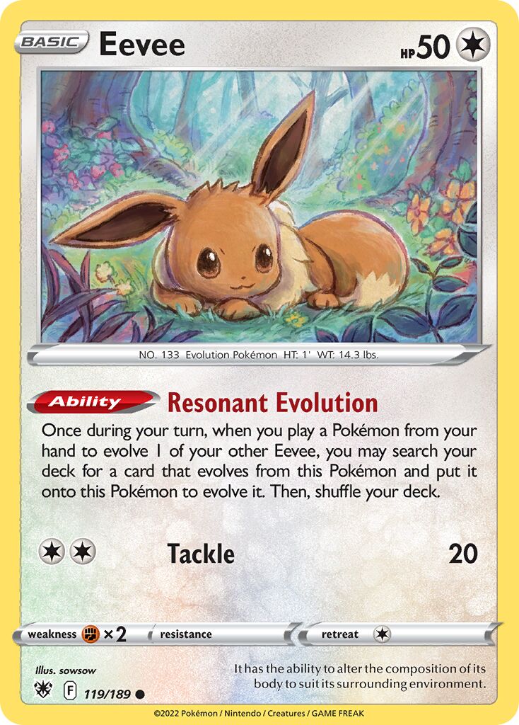 Eevee 119/246 — Astral Radiance (English Pokémon TCG card)