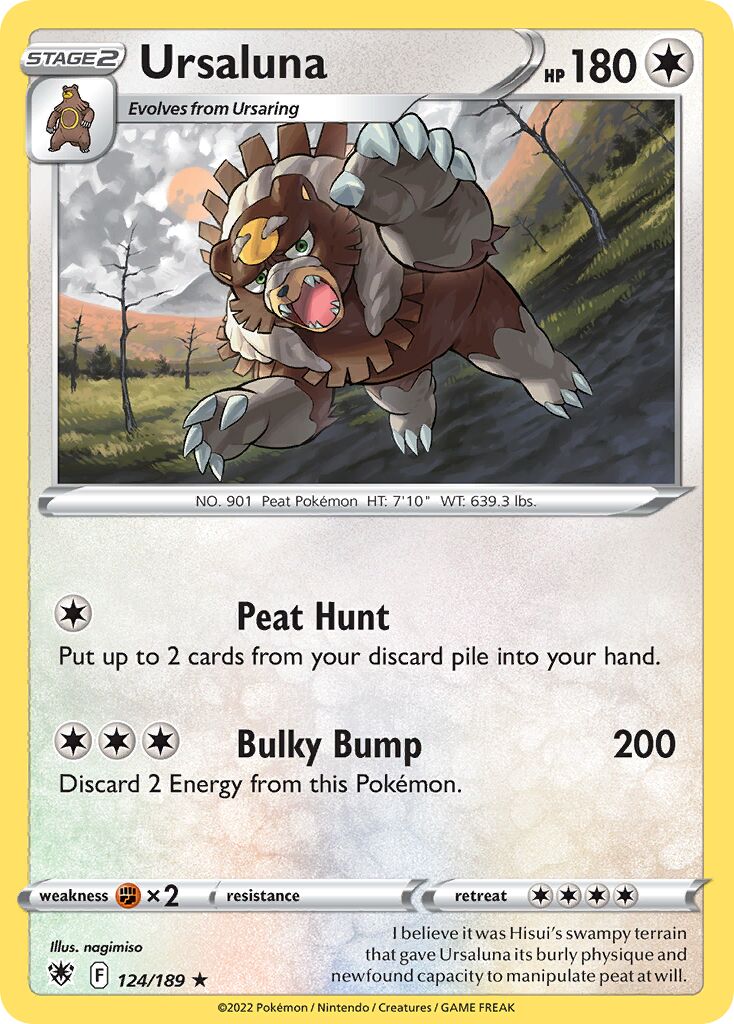 Ursaluna 124/246 — Astral Radiance (English Pokémon TCG card)