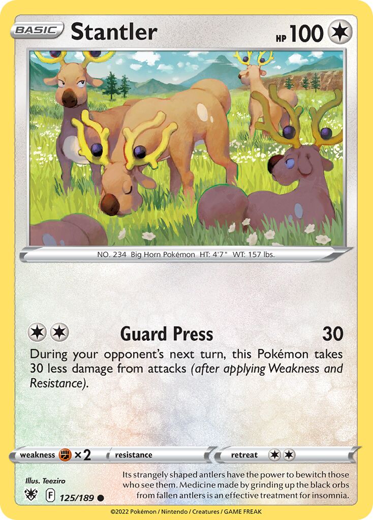 Stantler 125/246 — Astral Radiance (English Pokémon TCG card)