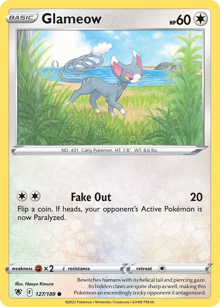 Glameow 127/246 — Astral Radiance (English Pokémon TCG card)