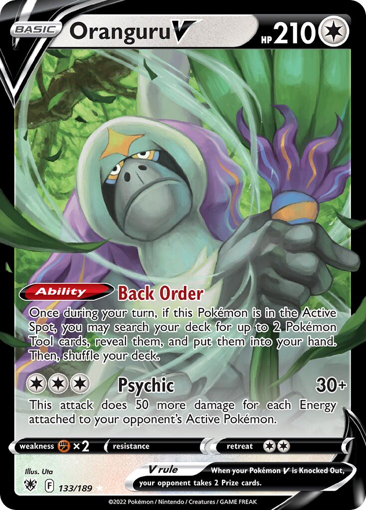 Oranguru V 133/246 — Astral Radiance (English Pokémon TCG card)