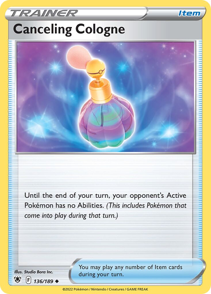 Canceling Cologne 136/246 — Astral Radiance (English Pokémon TCG card)
