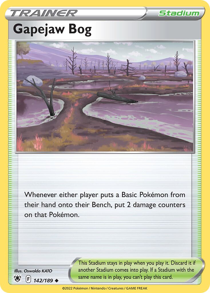 Gapejaw Bog 142/246 — Astral Radiance (English Pokémon TCG card)