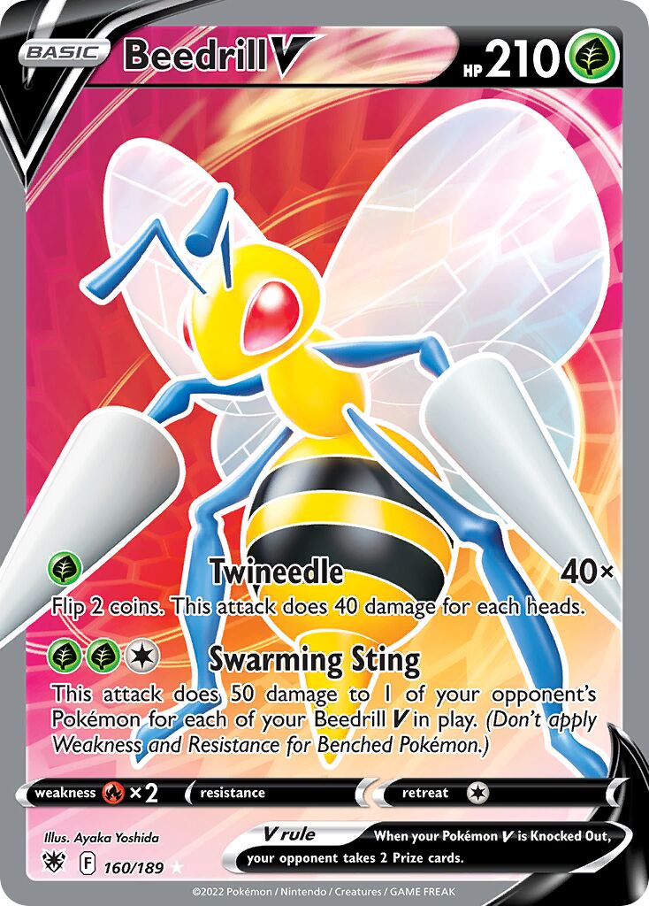 Beedrill V 160/246 — Astral Radiance (English Pokémon TCG card)