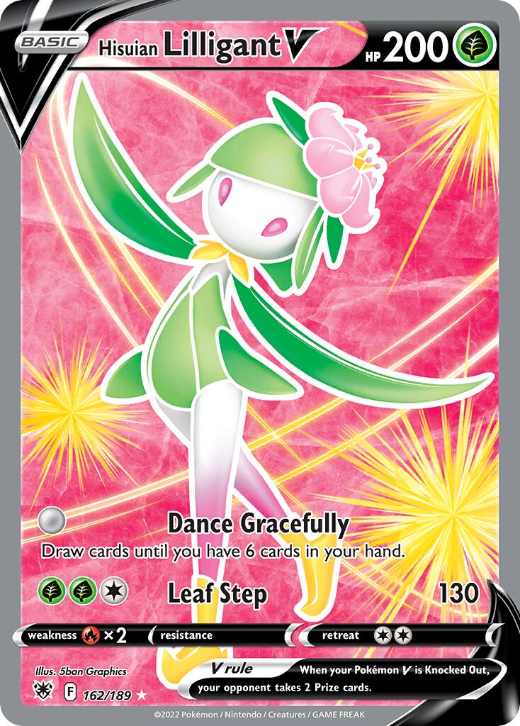 Hisuian Lilligant V 162/246 — Astral Radiance (English Pokémon TCG card)