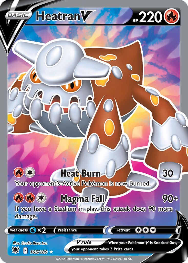 Heatran V 165/246 — Astral Radiance (English Pokémon TCG card)
