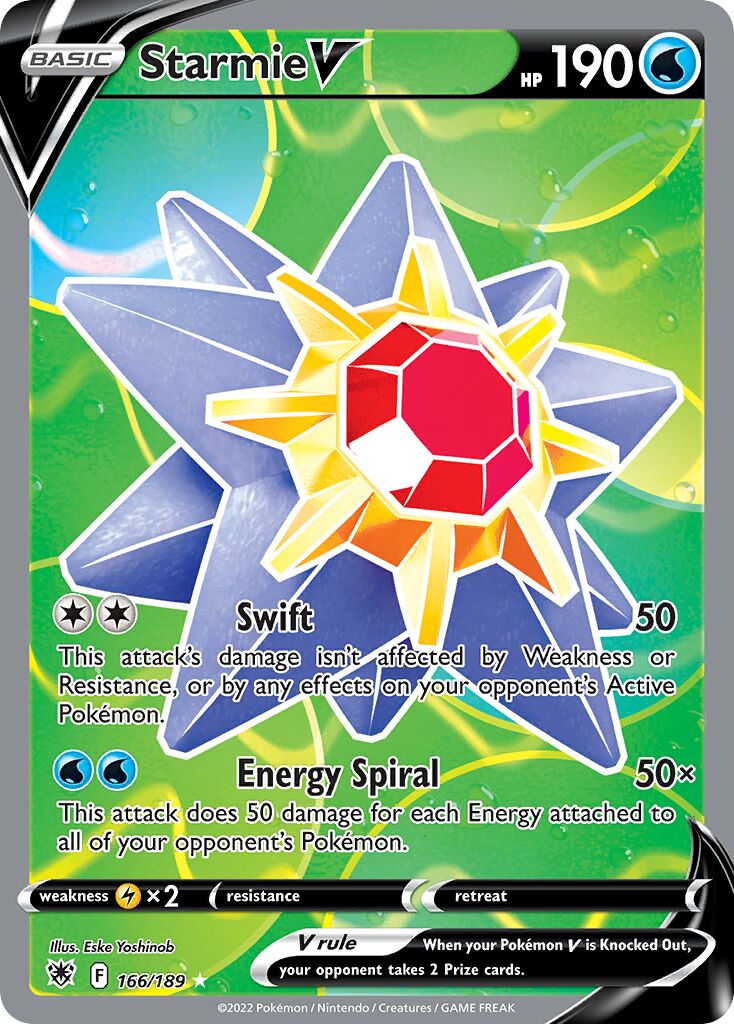 Starmie V 166/246 — Astral Radiance (English Pokémon TCG card)