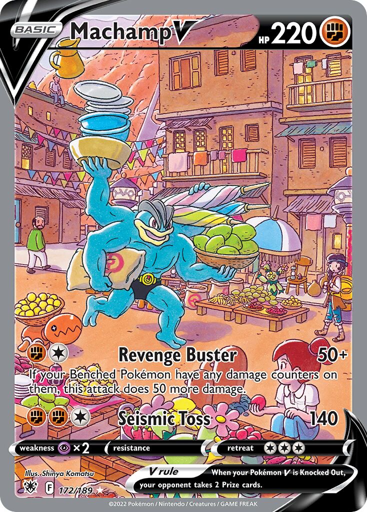 Machamp V 172/246 — Astral Radiance (English Pokémon TCG card)