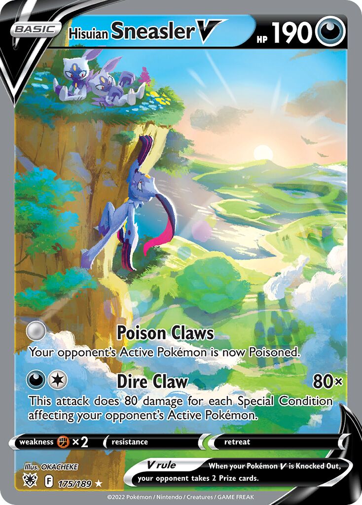 Hisuian Sneasler V 175/246 — Astral Radiance (English Pokémon TCG card)