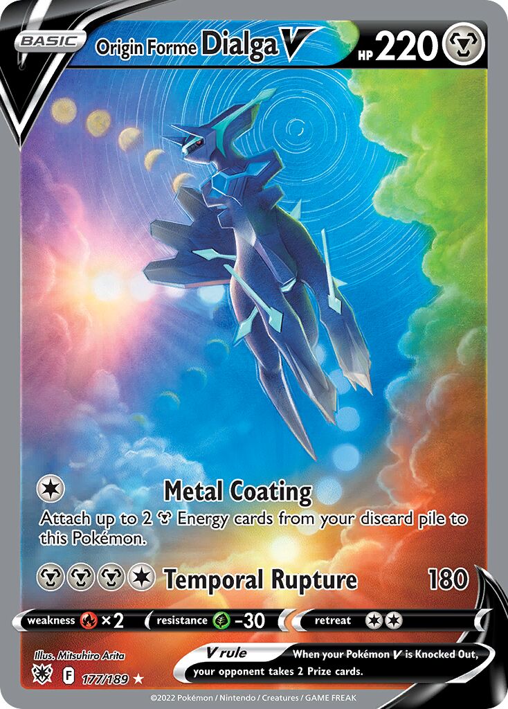 Origin Forme Dialga V 177/246 — Astral Radiance (English Pokémon TCG card)