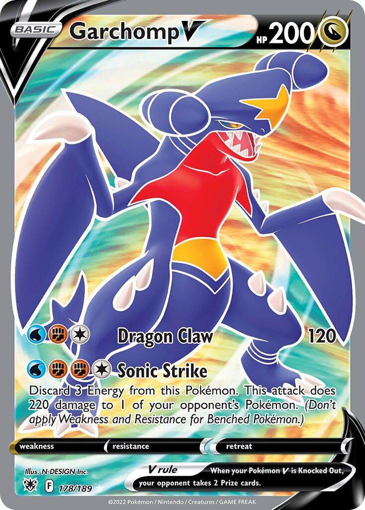 Garchomp V 178/246 — Astral Radiance (English Pokémon TCG card)