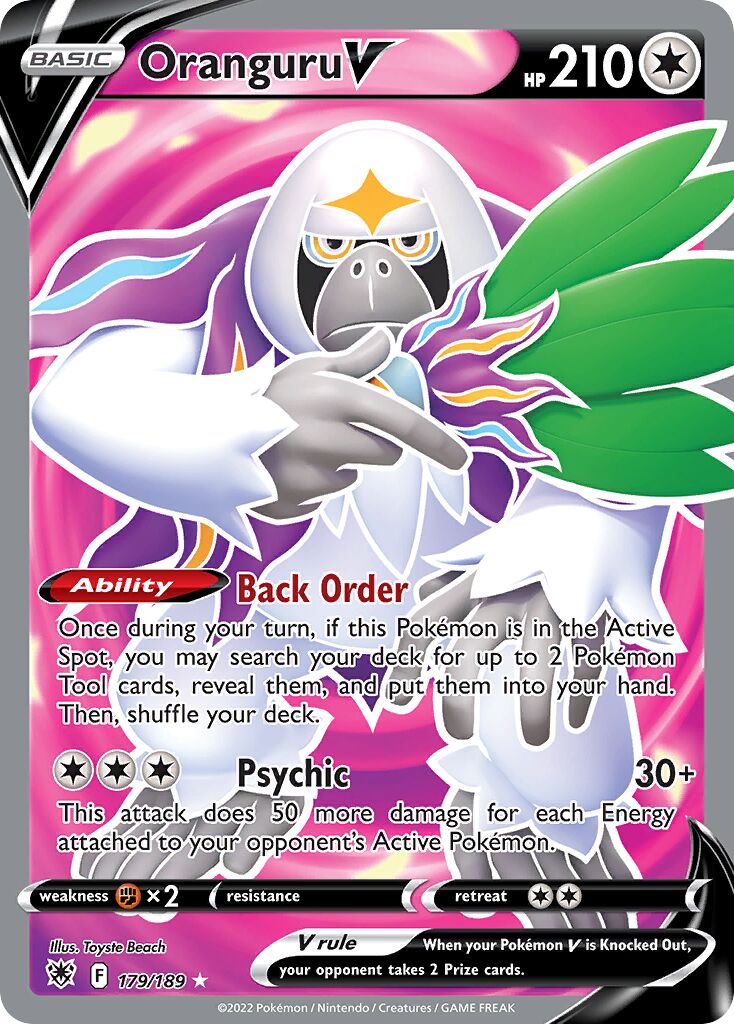 Oranguru V 179/246 — Astral Radiance (English Pokémon TCG card)