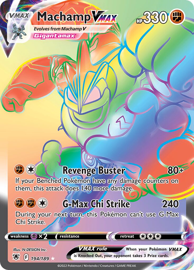 Machamp VMAX 194/246 — Astral Radiance (English Pokémon TCG card)