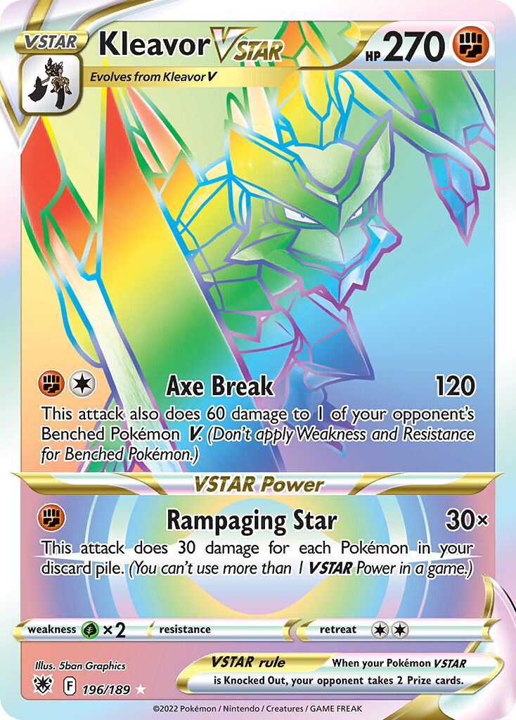 Kleavor VSTAR 196/246 — Astral Radiance (English Pokémon TCG card)