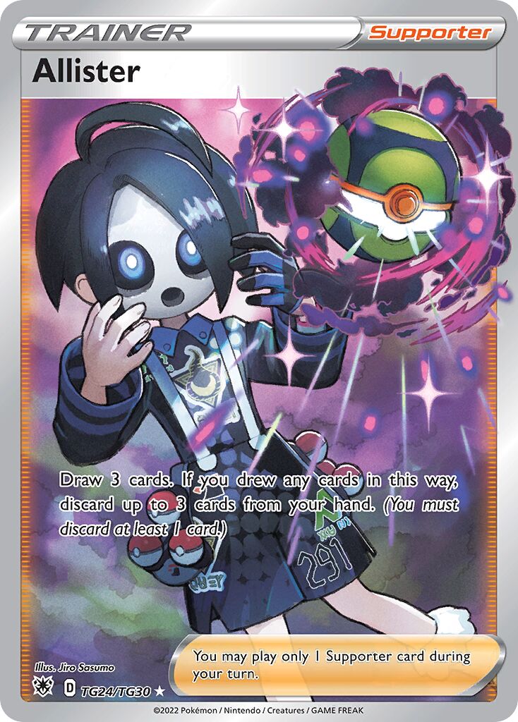 Allister TG24 — Astral Radiance (English Pokémon TCG card)