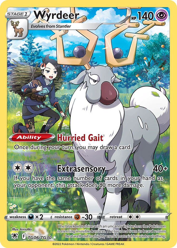 Wyrdeer 006/30 — Astral Radiance (Trainer Gallery) (English Pokémon TCG card)