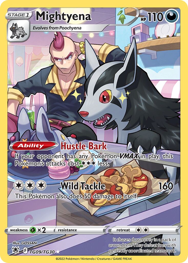 Mightyena 009/30 — Astral Radiance (Trainer Gallery) (English Pokémon TCG card)