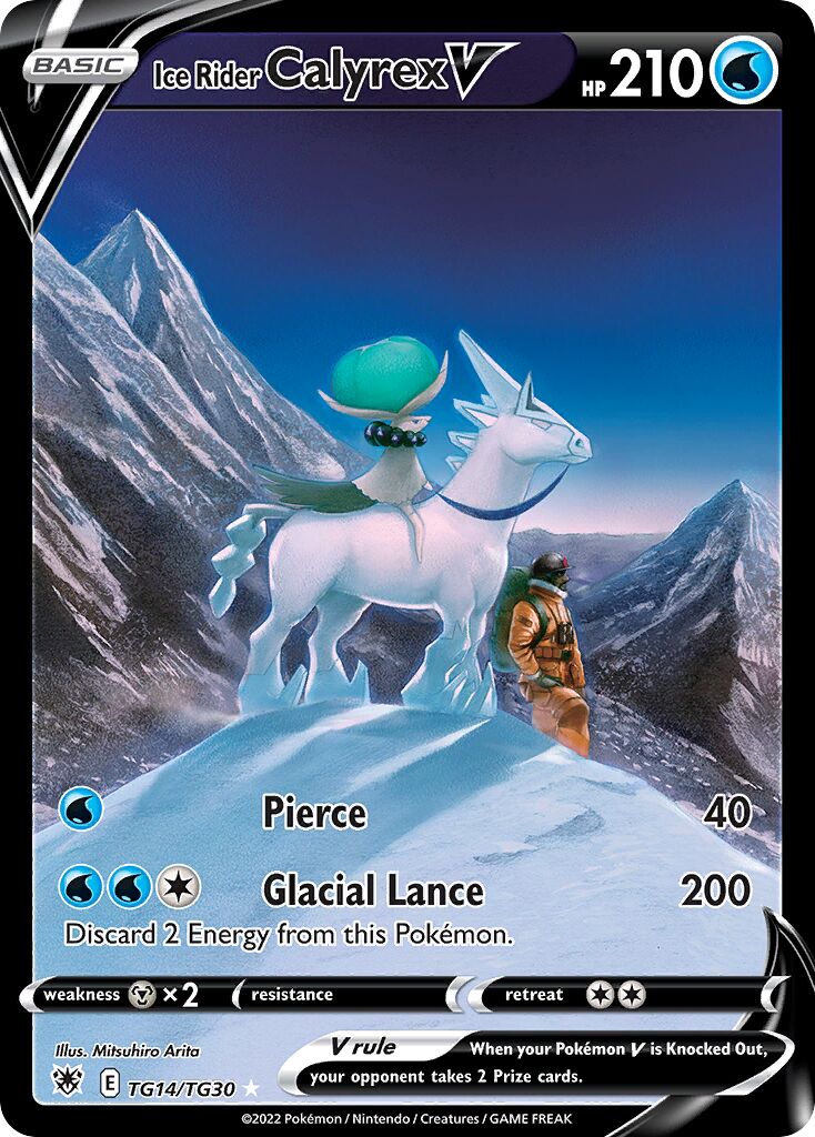 Ice Rider Calyrex V 014/30 — Astral Radiance (Trainer Gallery) (English Pokémon TCG card)