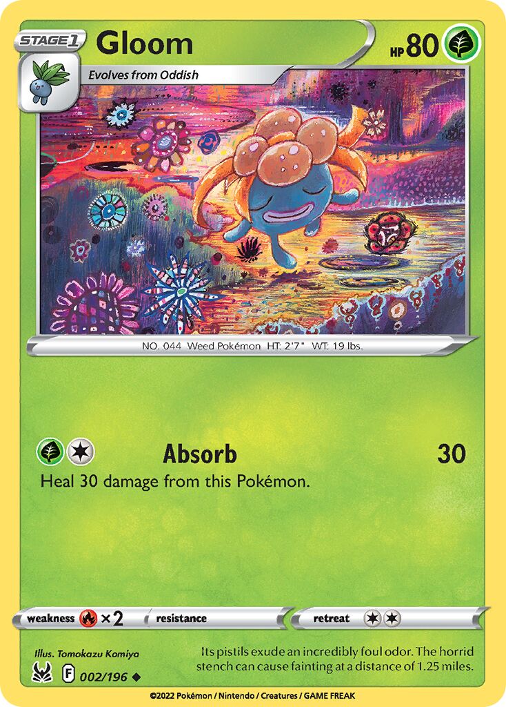 Gloom 002/247 — Lost Origin (English Pokémon TCG card)