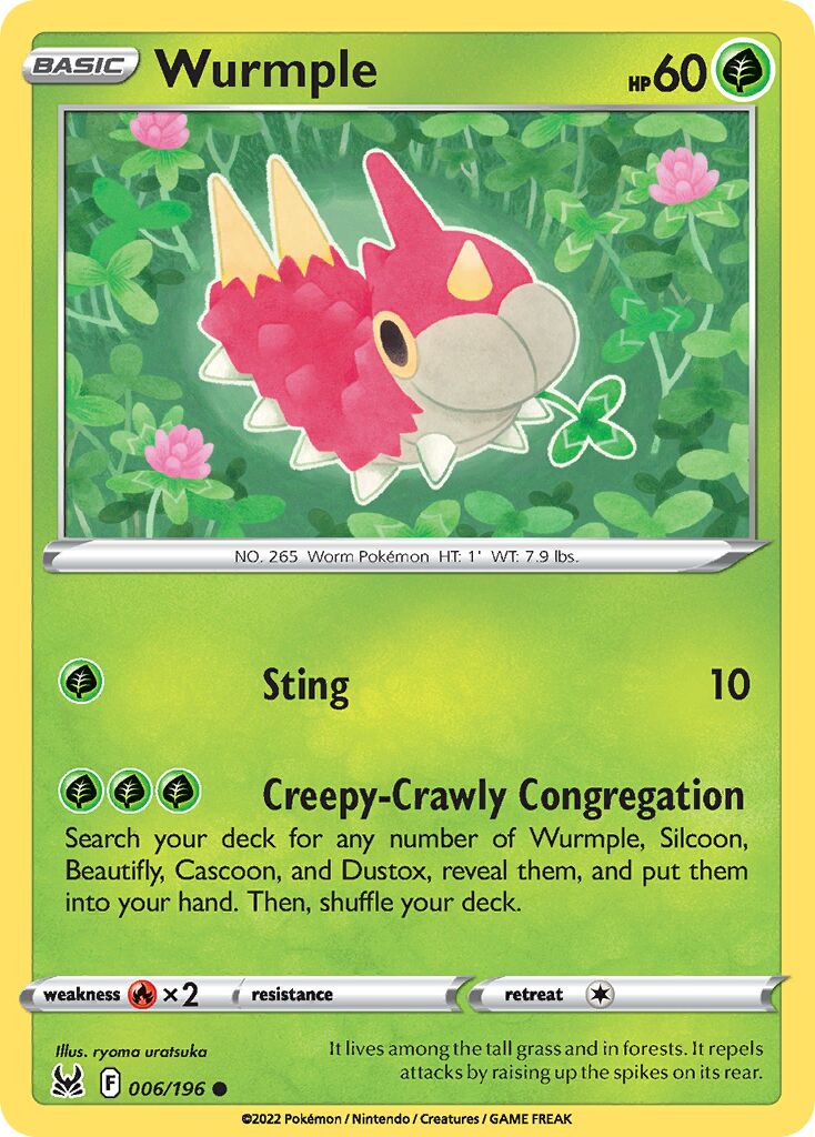 Wurmple 006/247 — Lost Origin (English Pokémon TCG card)