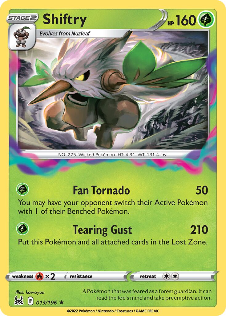 Shiftry 013/247 — Lost Origin (English Pokémon TCG card)