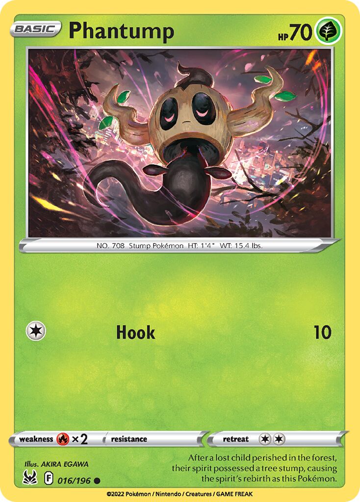 Phantump 016/247 — Lost Origin (English Pokémon TCG card)