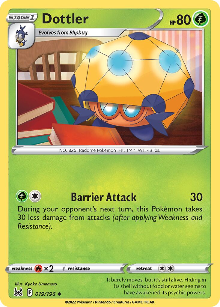 Dottler 019/247 — Lost Origin (English Pokémon TCG card)