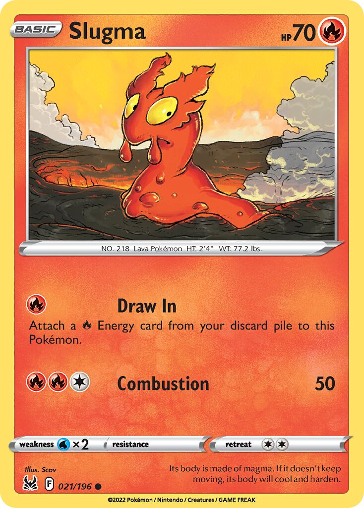 Slugma 021/247 — Lost Origin (English Pokémon TCG card)
