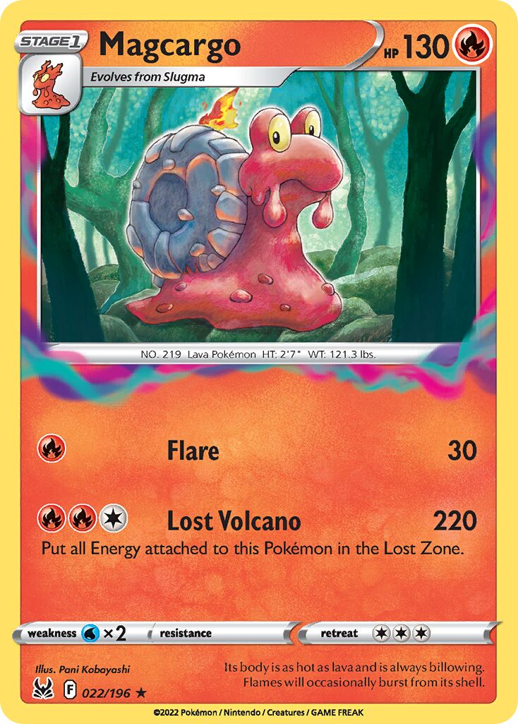 Magcargo 022/247 — Lost Origin (English Pokémon TCG card)