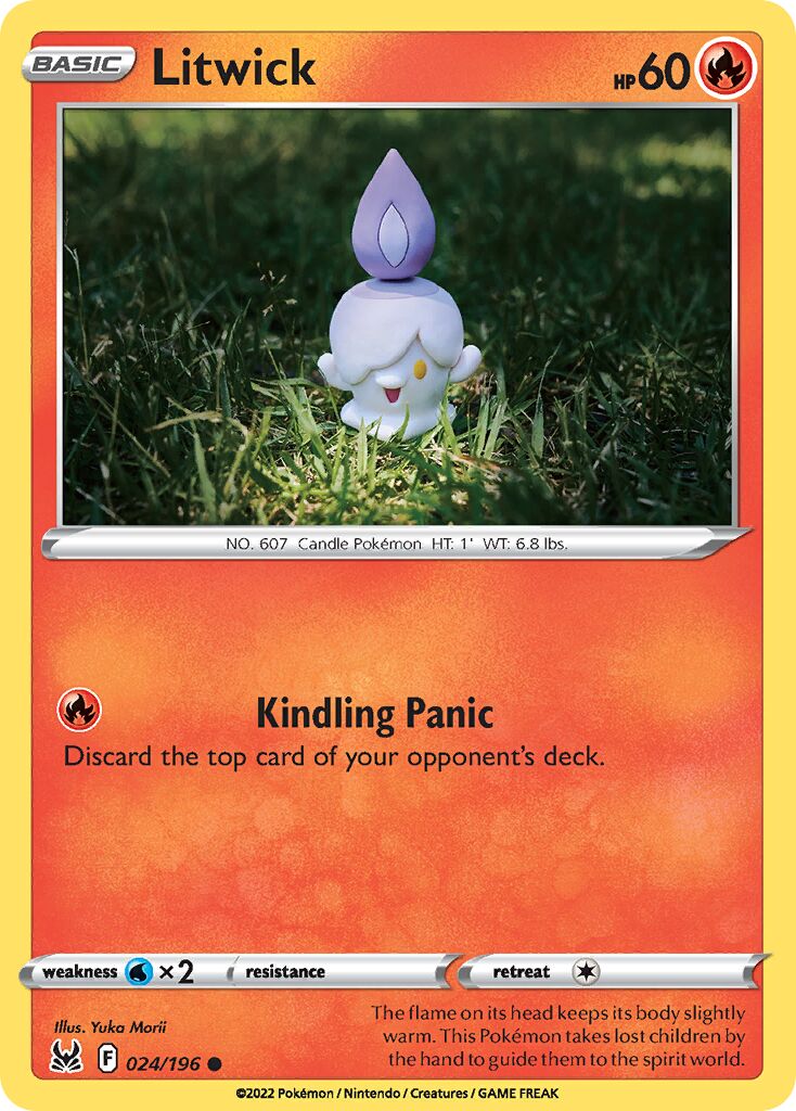Litwick 024/247 — Lost Origin (English Pokémon TCG card)