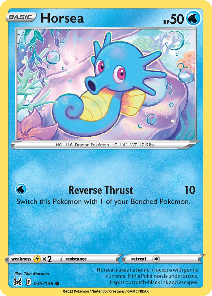 Horsea 035/247 — Lost Origin (English Pokémon TCG card)