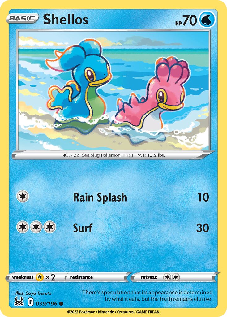 Shellos 039/247 — Lost Origin (English Pokémon TCG card)