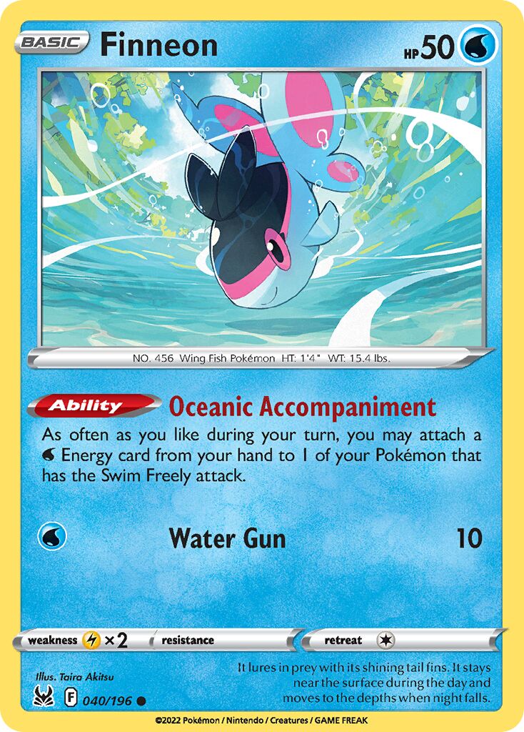 Finneon 040/247 — Lost Origin (English Pokémon TCG card)