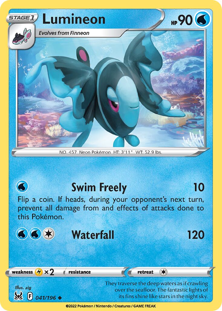 Lumineon 041/247 — Lost Origin (English Pokémon TCG card)